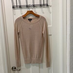 Bebe Women's Light Tan Crew Neck Sweater